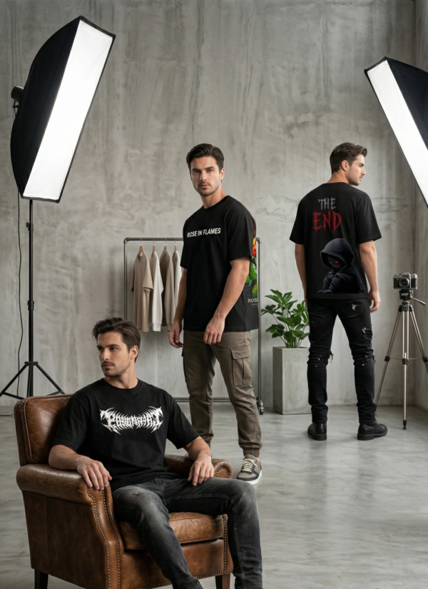 Oversized Graphic Printed T-Shirt Combo for Men Premium Cotton Streetwear Tees (Pack of 3)