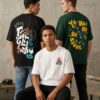 Oversized Graphic Printed T-Shirt Combo for Men Premium Cotton Streetwear Tees (Pack of 3)