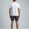 Plain White Round Neck T-Shirt | 180 GSM Mesh Knit | 100% Polyester | Stretchable Sports Wear