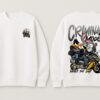 Criminal Mode Oversized Sweatshirt – Women White Graphic Streetwear | Fleece 300 GSM Premium Winter Sweatshirt