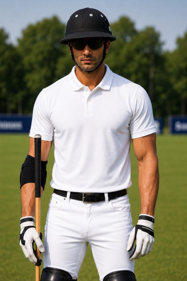 Plain White Polo T-Shirt | 180 GSM Polo Knit | 100% Polyester | Wrinkle Free Stretchable Sports Wear