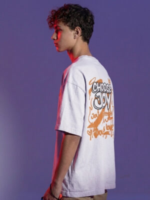 7u3F4Gof_HASITBOA39_2026-01-30_1.jpg Choose Joy Oversized T-Shirt for Men | Positive Quote Graffiti Back Print DTF T-Shirt | Modern Streetwear Aesthetic Casual Wear | Premium Loopknit 240 GSM Oversized Fit BY Giftspeaks