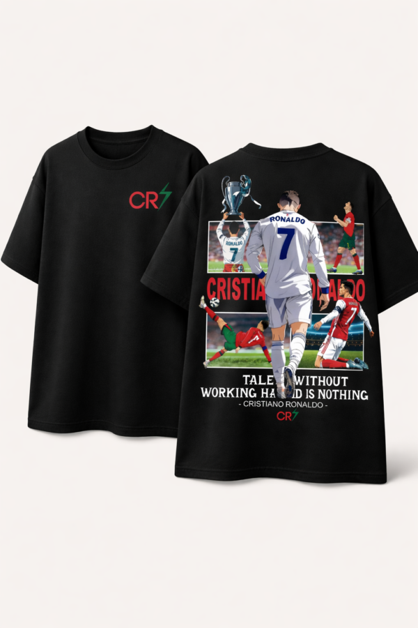 98983ive_ID3K2V6FD1_2026-04-17_3.png Unisex Oversized Black Graphic Printed Round Neck T-Shirt Bold Sports Inspired Back Print, Casual Streetwear, Half Sleeve Premium Cotton Tee