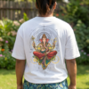 AK26It_d_A9H1ACM2MK_2026-01-31_1.png Womens Oversized White T-Shirt | Lord Ganesha Graphic Print | Loopknit 240 GSM Premium Heavy Fabric | Spiritual Streetwear T-Shirt for Women