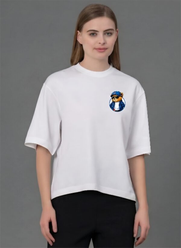 AX8Z_24W_GXDGKJKFAS_2026-01-30_1.jpg Oversized T-Shirt for Women | Bear Graphic Back Print White Tee | Loopknit 240 GSM Premium Cotton | Streetwear Oversize T Shirt