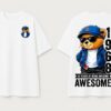 AX8Z_24W_U2WPE408CK_2026-01-30_3.jpg Oversized T-Shirt for Women | Bear Graphic Back Print White Tee | Loopknit 240 GSM Premium Cotton | Streetwear Oversize T Shirt