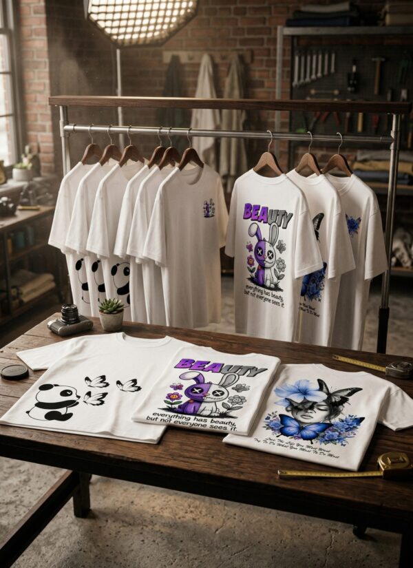 Pack of 3 Oversized Graphic Printed T-Shirt Combo for Women Premium Cotton Streetwear Tees