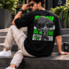 Stay Strong Oversized T-Shirt for Men | Motivational Typography Graphic Tee | Minimal Streetwear Casual Black Oversized Cotton Tshirt