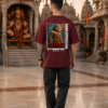 ChatGPT Image Aug 1, 2026, 10_43_24 AM Mahabali Men’s Maroon Oversized T-Shirt – Sankatmochan Hanuman DTF Print | Loopknit Cotton 240 GSM