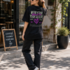 ChatGPT Image Aug 13, 2026, 05_52_06 PM Women Navy Blue Oversized Graphic T-Shirt | Wear Your Heart on Your Sleeve Print � Premium Loopknit Cotton 240 GSM Streetwear Tee