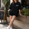 Women Oversized Graphic T-Shirt | Angel Elegance Back Print | Loopknit 240 GSM Heavyweight Streetwear Tee