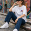 ChatGPT Image Aug 14, 2026, 03_49_14 PM Women Oversized Graphic T-Shirt | Coffee & Space Cartoon Print | Loopknit 240 GSM Cotton | Relaxed Fit Casual Streetwear Tee