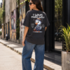 ChatGPT Image Aug 14, 2026, 05_07_04 PM Women Oversized Graphic T-Shirt | I Love Friday Night Print | Cute Cartoon Back Design | Loopknit 240 GSM Cotton | Relaxed Fit Casual Tee