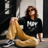 Women's Black Oversized Graphic T-Shirt with DARK Typography & Eye Print | Trendy Streetwear Casual Tee | Soft Cotton Relaxed Fit Fashion Top