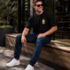ChatGPT Image Aug 3, 2026, 02_36_50 PM Unisex Oversized Dark Green Graphic Printed Round Neck T-Shirt Cartoon Inspired Back Print, Casual Streetwear, Half Sleeve Premium Cotton Tee