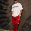 Womens Oversized White Graphic T-Shirt Back Print Casual Streetwear