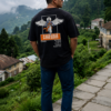 Mens Oversized Garuda Graphic T-Shirt with Powerful Back Print | Premium Loopknit 240 GSM | Mythological Streetwear & Casual Wear for Men by giftspeaks