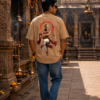 ChatGPT Image Aug 5, 2026, 02_46_37 PM Unisex Oversized Hanuman Graphic T-Shirt Spiritual Warrior Design, Beige Cotton Tee