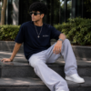 ChatGPT Image Aug 8, 2026, 02_49_55 PM Captain Cool Graphic T-Shirt for Men | M.S. Dhoni Inspired Back Print Oversized T-Shirt | Navy Blue Cricket Fan T-Shirt for Boys & Men | Premium Cotton by giftspeaks