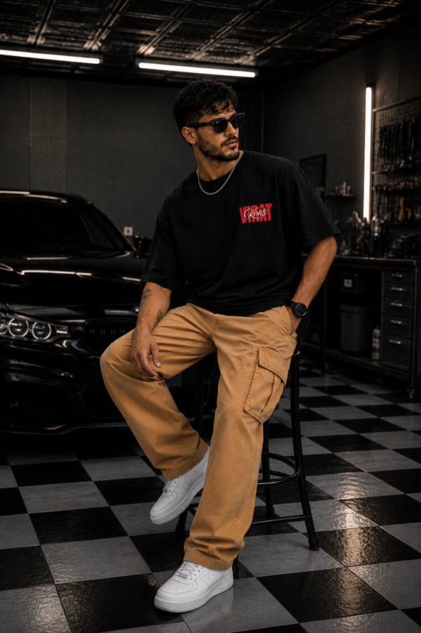 Men's Cricket Legend Graphic Oversized T-Shirt | Bold Victory Back Print | Premium Loopknit 240 GSM Cotton | Statement Streetwear Fit