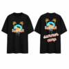 ChatGPT Image Jul 17, 2026, 05_59_36 PM Men's Black Oversized T-Shirt with Summer Vibes Graphic Print | Loopknit 240 GSM Cotton | Relaxed Fit Casual Beach Streetwear Tee