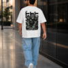 Beastmode Gorilla Graphic Printed Camel Brown Oversized T-Shirt for Men | Front Claw Print & Back Heavy Graphic | Streetwear Round Neck Oversized T-Shirt