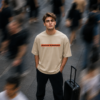 Men Oversized Graphic T-Shirt | Shadows Embrace Back Print | Loopknit 240 GSM Heavyweight Streetwear Tee