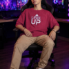 ChatGPT Image Jul 22, 2026, 11_43_40 AM Level Up Digital Dash Oversized T-Shirt for Men | Gamer Cartoon Back Print DTF T-Shirt | Modern Streetwear Anime Style Casual Wear | Premium Loopknit 240 GSM Oversized Fit BY Giftspeaks