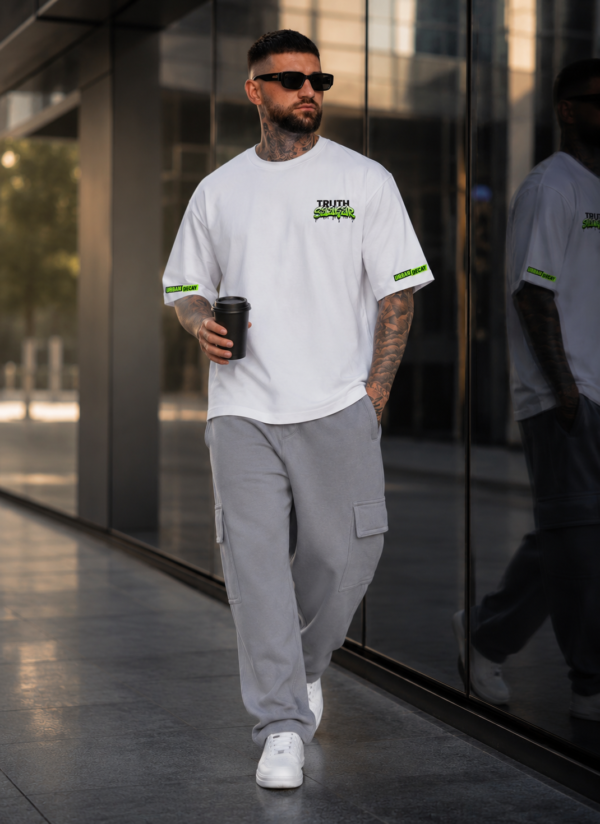 ChatGPT Image Jul 22, 2026, 12_32_25 PM Men Oversized Streetwear T-Shirt | Truth Seeker Typography Print | Loopknit 240 GSM Heavyweight Graphic Tee
