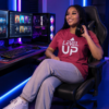 ChatGPT Image Jul 23, 2026, 03_33_45 PM Level Up Oversized T-Shirt for Women | Gaming Graphic Back Print Tee | Maroon Streetwear T-Shirt | Loopknit 240 GSM Premium Fit