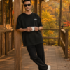 ChatGPT Image Jul 23, 2026, 10_55_31 AM Black Oversized Streetwear T-Shirt for Men | Trust Nobody Graphic Back Print | Loopknit Cotton 240 GSM