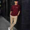 ChatGPT Image Jul 23, 2026, 11_56_37 AM Change The Game Oversize Graphic Printed T-Shirt for Men | Premium Oversized Streetwear Back Print T-Shirt | Casual Wear Graphic Tee by giftspeaks | Maroon & White