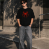 ChatGPT Image Jul 30, 2026, 02_08_31 PM Men's Oversized Superhero Graphic Back Print T-Shirt | Spider Inspired Streetwear Tee with Bold Back Design, Casual Oversized Cotton T-Shirt for Men