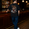 ChatGPT Image Jul 31, 2026, 03_16_20 PM Mens Oversized Black T-Shirt | Lucky Shot Casino Whiskey Graphic Print | Loopknit 240 GSM Premium Heavy Fabric | Streetwear Oversized T-Shirt for Men