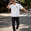 ChatGPT Image Jul 31, 2026, 03_43_48 PM Mens White Oversized Graphic T-Shirt | Premium Loopknit Cotton 240 GSM Streetwear Tee with Headphone Back Print