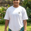 Copy of 2 Womens Oversized White T-Shirt | Lord Ganesha Graphic Print | Loopknit 240 GSM Premium Heavy Fabric | Spiritual Streetwear T-Shirt for Women