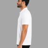 Men's Activewear Polo T-Shirt | Quick Dry Sports Polo | Moisture Wicking Gym Running Training Yoga Fitness Half Sleeve Performance Polo Tee | White