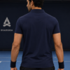 Plain Navy Blue Polo T-Shirt | 180 GSM Polo Knit | 100% Polyester | Wrinkle Free Stretchable Sports Wear
