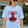 Urban Spider Hero Oversized T-Shirt for Men & Women | Trendy Superhero Graphic Printed Baggy Tee | Casual Streetwear Half Sleeve Round Neck Drop Shoulder Fashion T-Shirt | Loopknit 240 GSM Cotton Blend