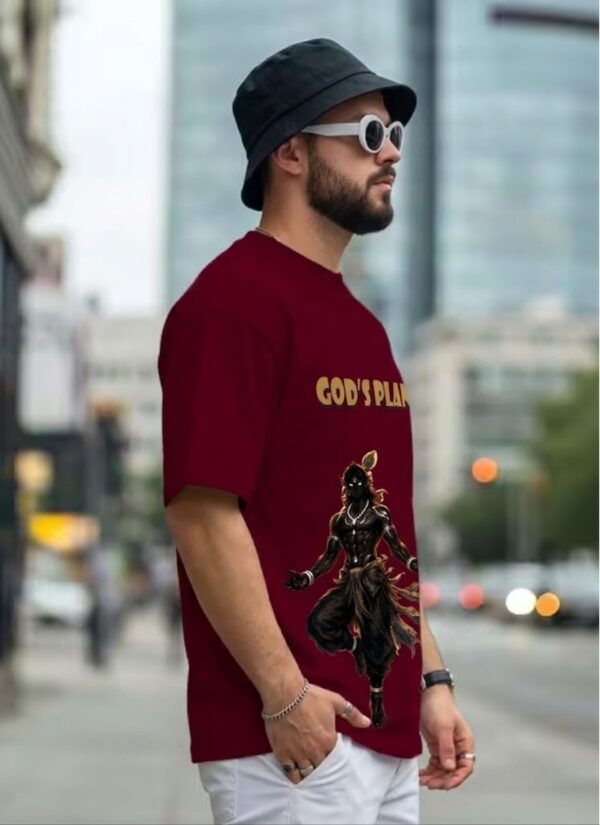 FObC4IuX_J5NXG8QPMV_2026-05-25_3.jpg God's Plan Oversized Graphic T-Shirt for Men | Krishna Inspired Spiritual Streetwear Tee | Divine Anime Aesthetic Casual Oversized Cotton Tshirt