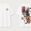 Womens Oversized White T-Shirt | Lord Shiva Om Namah Shivaya Graphic Print | Loopknit 240 GSM Premium Heavy Fabric | Spiritual Streetwear T-Shirt for Women