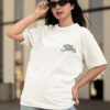 Shivray White Oversized T Shirt for Women | Shivaji Maharaj Printed Oversize Cotton T-Shirt for Girls | Premium Loopknit 240 GSM Streetwear Graphic Tee | Royal Maratha Culture Women T Shirt � Giftspeaks