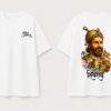 Shivray White Oversized T Shirt for Women | Shivaji Maharaj Printed Oversize Cotton T-Shirt for Girls | Premium Loopknit 240 GSM Streetwear Graphic Tee | Royal Maratha Culture Women T Shirt � Giftspeaks