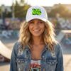G6TOU9Zd_COS2L3L7C0_2026-03-12_1.jpg Unisex White Baseball Cap with Super Moto Graphic Print, Adjustable Casual Cap for Men and Women, Stylish Streetwear Hat for Bikers, Riders, Sports, Travel and Daily Wear