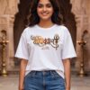 Mahakal Divine Graphic Oversized White T-Shirt for Men & Women | Spiritual Lord Shiva Back Print | Premium 240 GSM Loopknit Cotton | Unisex Streetwear Devotional Design | Front Sanskrit Typography & Detailed Back Artwork