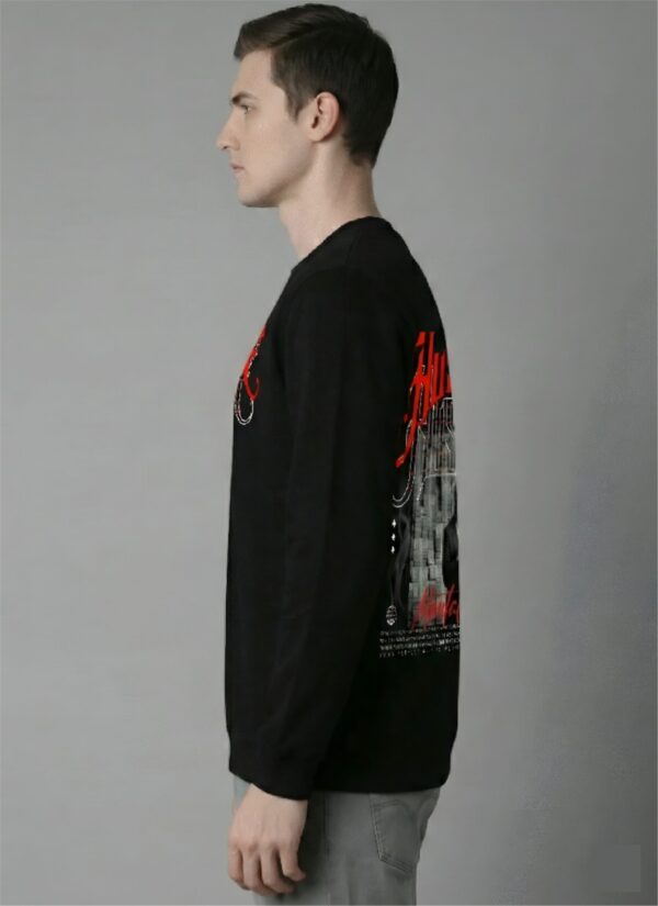 H_RElTyr_L37NMREIBJ_2026-01-30_2.jpg Hustle Mentality Graphic Black Sweatshirt for Men | Money Power Streetwear Back Print | Premium Fleece 300 GSM | By Giftspeaks