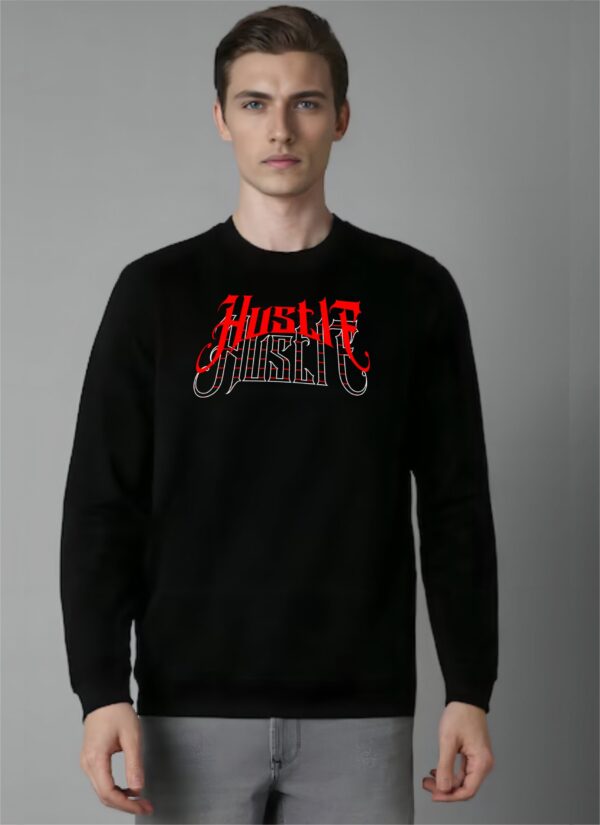 H_RElTyr_MDRLWUV6NN_2026-01-30_1.jpg Hustle Mentality Graphic Black Sweatshirt for Men | Money Power Streetwear Back Print | Premium Fleece 300 GSM | By Giftspeaks