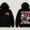 No Risk No Story Hoodie for Women | Black Streetwear Hoodie | Fleece 300 GSM Premium Drop Shoulder Hoodie
