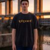 Men's Oversized Black Graphic T-Shirt | Karna Mahabharata Back Print | Loopknit 240 GSM Streetwear Tee