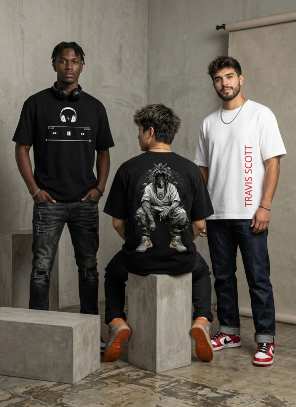 Oversized Graphic Printed T-Shirt Combo for Men | Premium Cotton Streetwear Tees (Pack of 3)